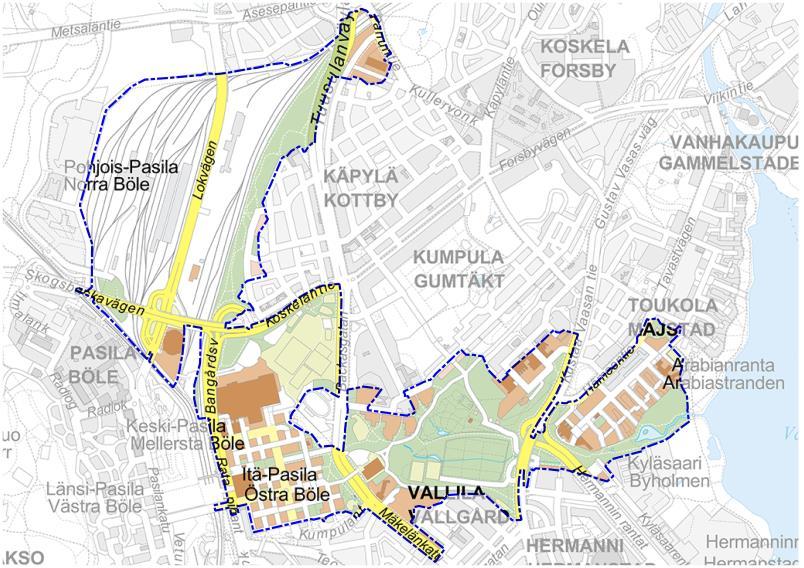 Suunnitelma 2017 2030 2050 Toimenpiteet ovat helposti toteutettavissa voimassaolevien asemakaavojen