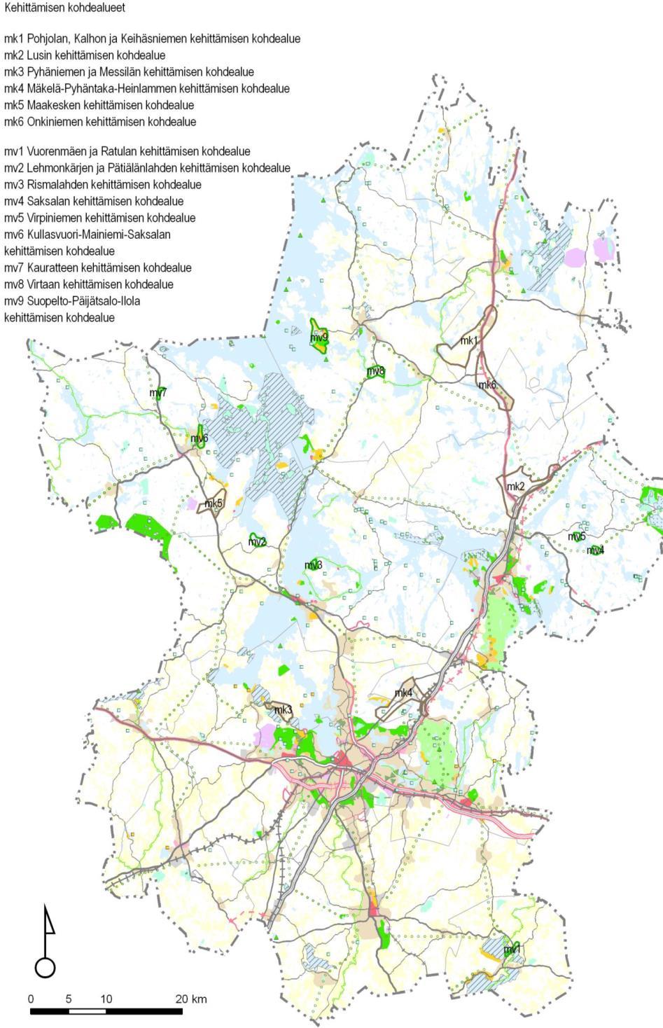 mv2 Lehmonkärjen ja Pätiälänlahden kehittämisen kohdealue/asikkala Valtuustokausi 2013-2017 Lehmonkärjen ja Pätiälän kehittämisenkohdealueella on voimassa Päijänteen rantaosayleiskaava, joka on