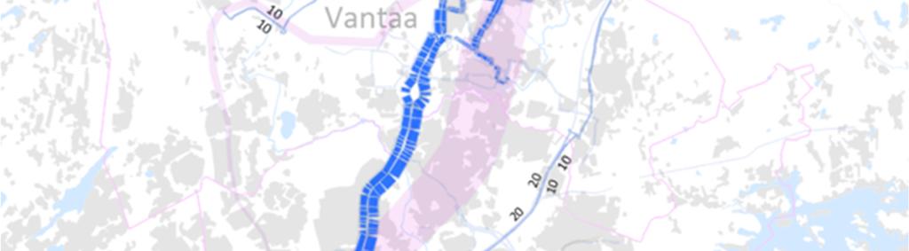 Tuusulanväylän ja Leinelän välisellä osuudella.