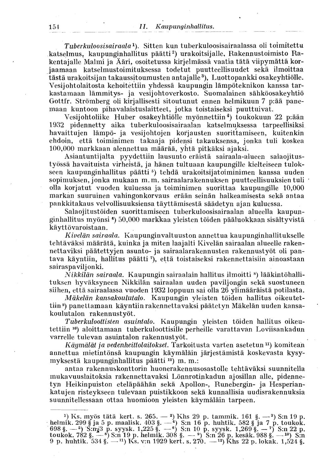 154 Tuberkuloosisairaala 1 ).