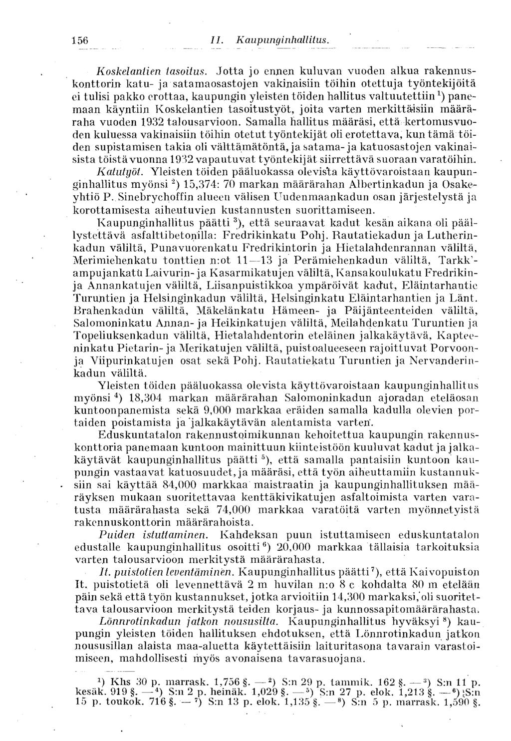 156 Koskelantien tasoitus.