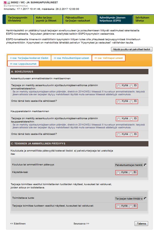 Kuva 20. Vastaa kaikkiin kohtiin.