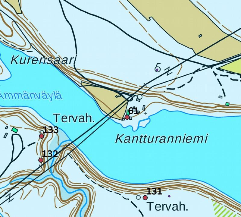 48 6. Kanttura 78500024 R4334L 3423 07 Asuinpaikat P: 76342 I: 484535 Kivikautinen KM 7980:-5 Matti Huurre inventointi 954 Leena Tomanterä ja Marja Mustakallio inventointi 969 Esa Suominen tarkastus