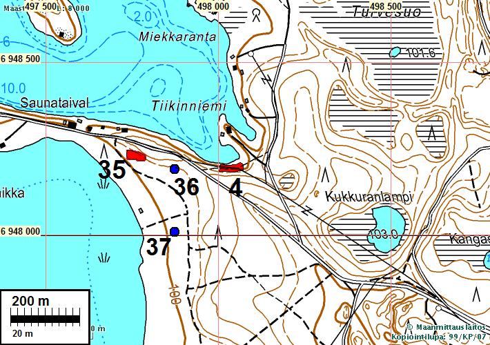 16 Koordin: N: 6948 227 E: 497 758 Z: 101 X: 6951 140 Y: 3497 928 Löydöt: KM 38600:1, 3 kpl, kvartsi-iskoksia, Jussila & Sepänmaa 2010, diar. 16.11.