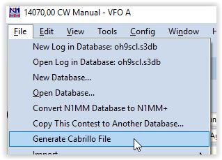 KISAN JÄLKEEN Ota file valikosta Generate Gabrillo File ja tarkista avautuvasta tiedostosta että kaikki tiedot ovat oikein.