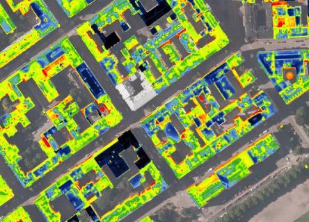 ajan Helsingin kaupunki Lämpökamerakuvaukset alueesta