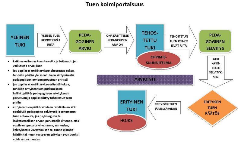 Page 8 of 211 Koulun johdolla on vastuu tuen järjestämiseen ja toteuttamiseen liittyvistä ratkaisuista ja niiden huomioon ottamisesta kaikilla vuosiluokilla ja kaikissa oppiaineissa.