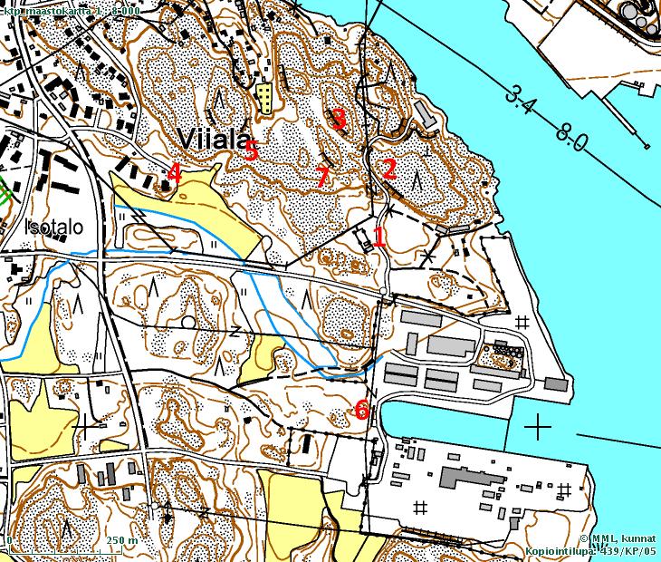 Ympäristömeluselvitys maankäytön suunnittelua varten Kukolan teollisuusalueen asemakaavamuutos, Naantali osan aikaa kuivatelakka altaan pohjalla, jolloin altaan noin 10 m korkeat seinämät estävät