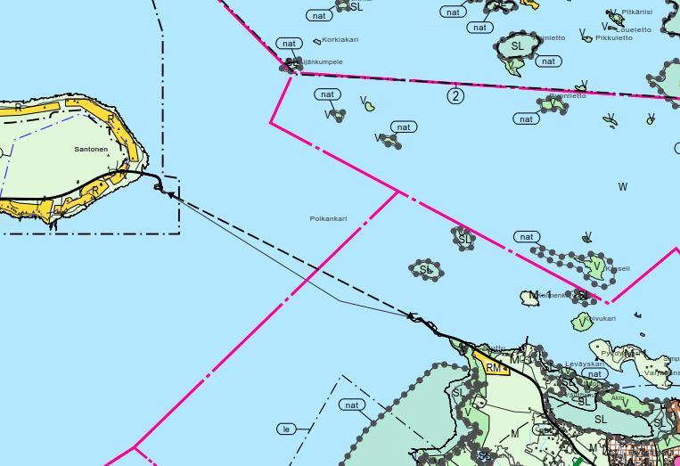 TIESUUNNITELMASELOSTUS 16 (81) Kuva 6. Ote Oulun seudun yleiskaava 2020:sta (Oulun kaupungin internet-sivut). Oulun kaupunginvaltuusto on hyväksynyt 18.4.