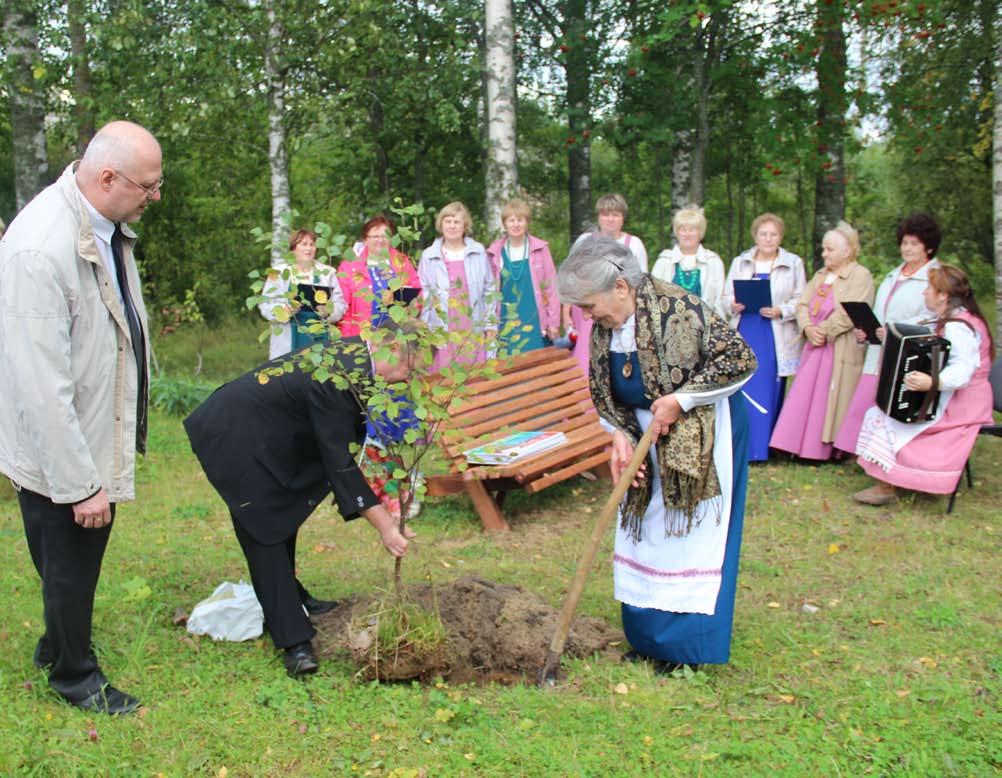 Sidä kehittämäs oldih dai ollah tiedomiehet Jack Rueter da Timo Rantakaulio. Omas ruavos hyö käytettih livvin sanakirjoi. ÔÔ Ypäyššuo rauhotuš alovehekši s.