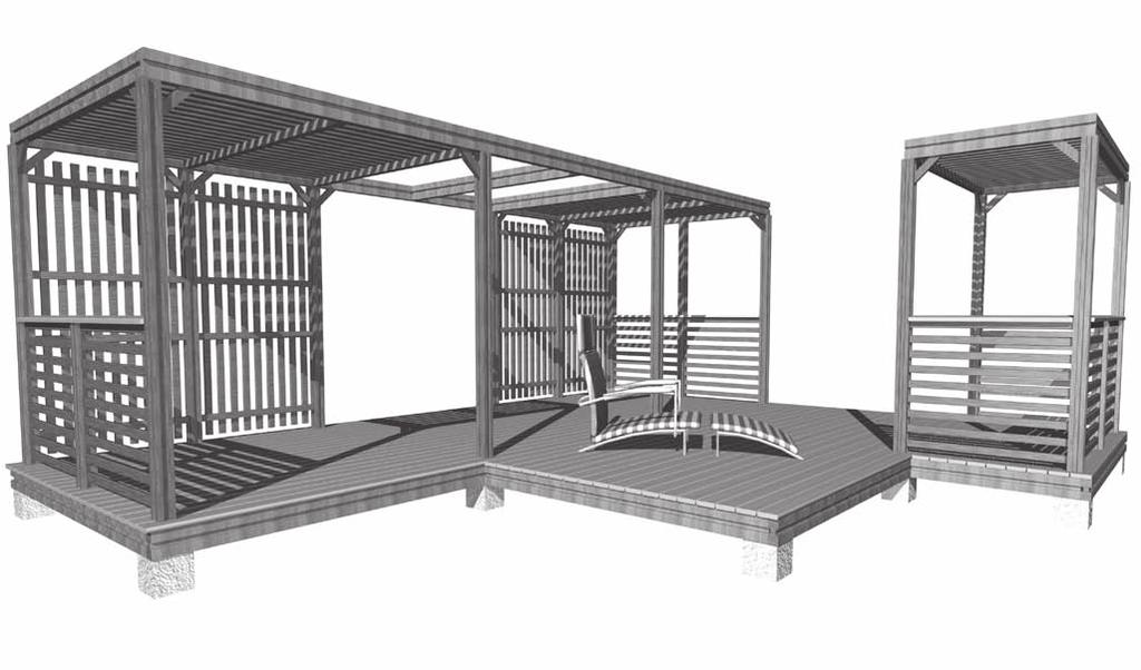 PERGOLA 10 7000 x 5900 mm TIMBER