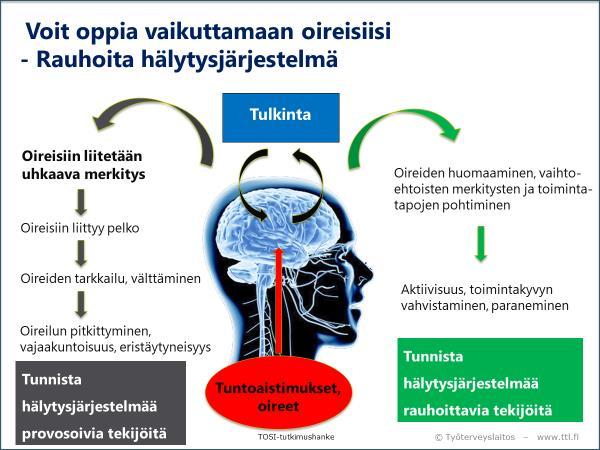 9 Keskustellaan, miten oireet ovat muuttuneet, haitanneet ja mihin ne liittyvät.