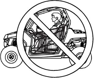 TURVALLISUUSOHJEET Käyttäjän turvallisuus ONNETTOMUUSRISKIN SYY Ajoneuvon käyttö ilman asianmukaista suojavarustusta.