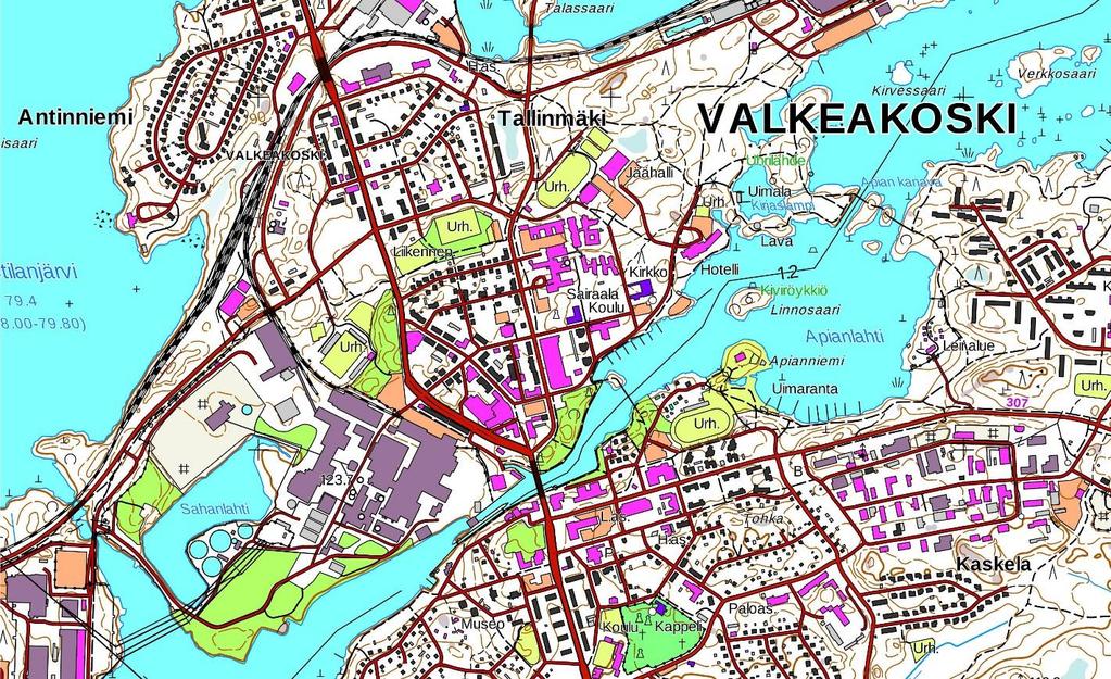 2 Tutkimuksen perustiedot Kohde: Aluesairaalan laajennusalue Valkeakosken kaupungin keskustassa Tutkimuksen tyyppi: arkeologinen tarkkuusinventointi Kenttätyöaika: 4.11.