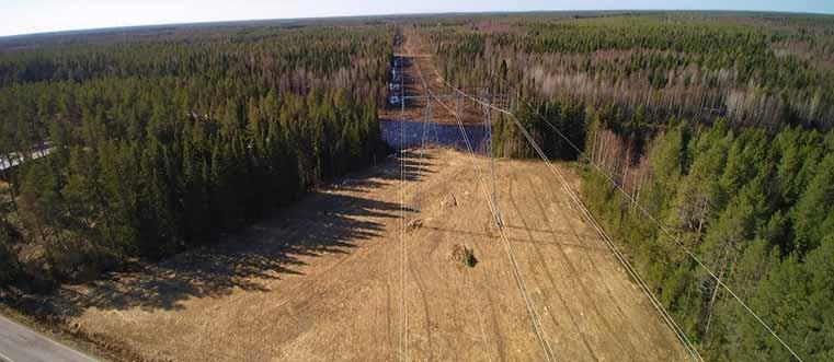 Ympäristövaikutusten arviointiselostus 121 Reittiosuus on maisemaltaan ja vaikutuksiltaan pitkälti Olhavanjoen metsä- ja suoaluetta vastaava.