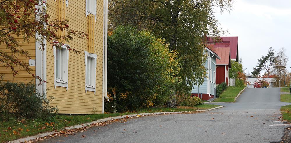 Kuva Pekka Piiparinen (2014) Koska uudempi rakennuskanta on vedetty sisään tonteille,