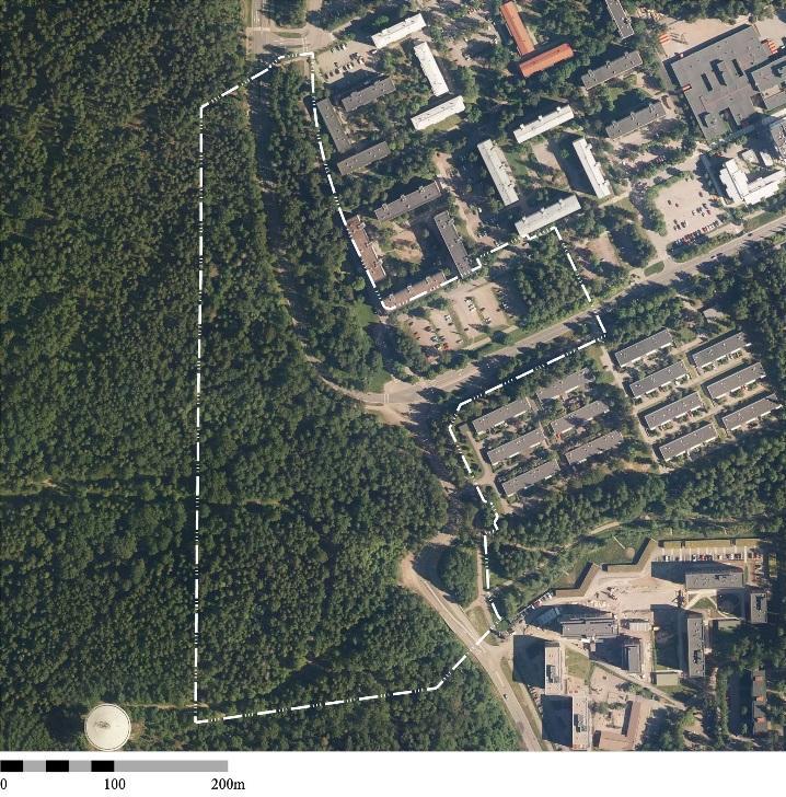 Kaavamuutosalue sijaitsee Raappavuorentien ja Martinlaaksontien