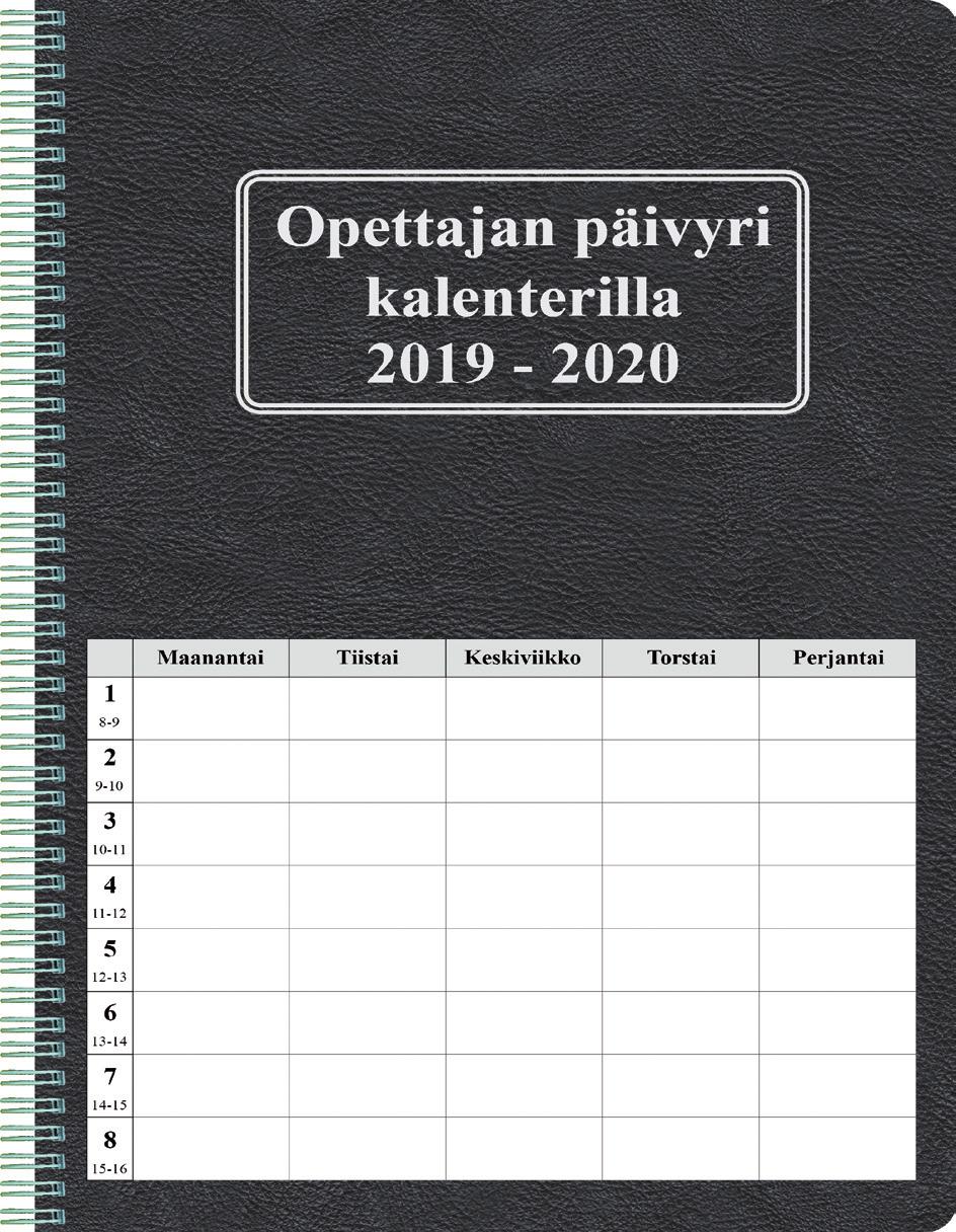 Opettajan päivyrit kalenterilla 2019-2020 1906