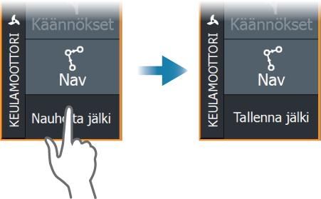 Lisätietoja on kohdassa "Reittipisteet, reitit ja jäljet" sivulla 47.