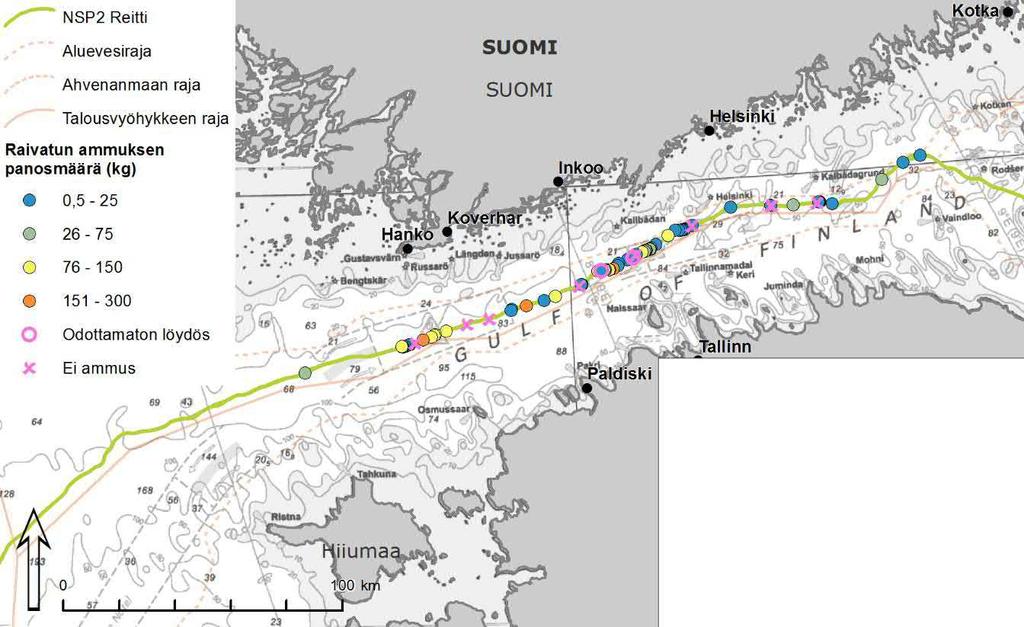 Neljännesvuosiraportti Q2 2018 PO 17-5149 W-PE-EMO-PFI-RQU-892-RQU218FI-04 8/20 Ammusten raivauksen aikana tehtiin kaksi odottamatonta löydöstä.