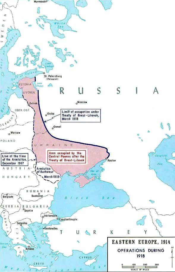 Saksan ja Venäjän rauhansopimus Brest-Litovsk 3.