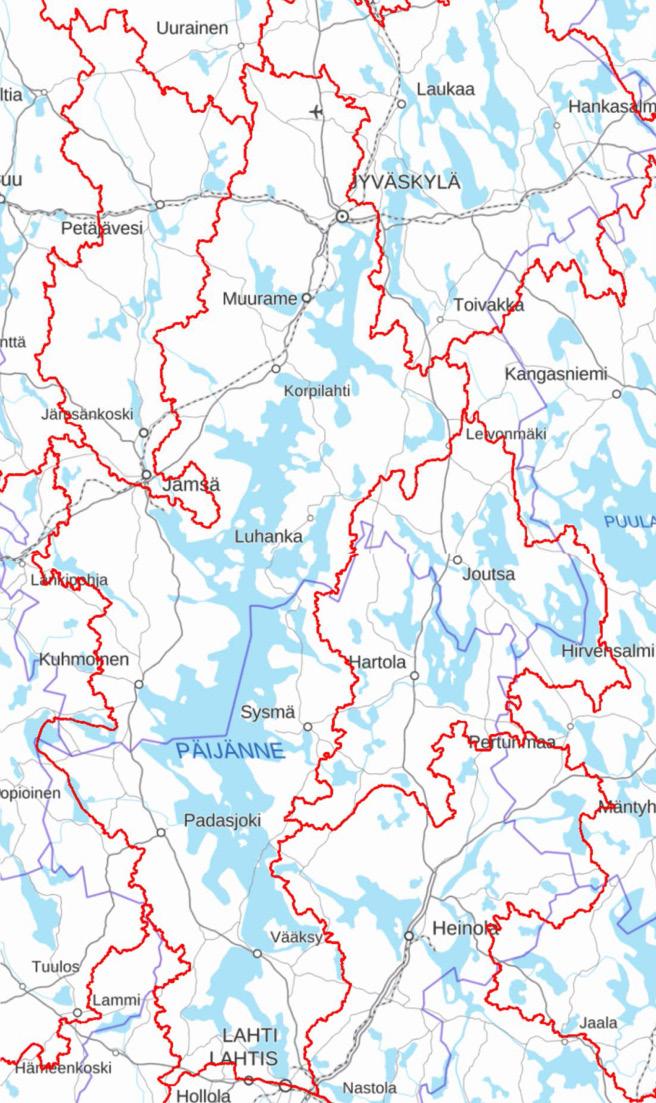 Ohrajoki Könkköjoki Autiojoki Saajoki