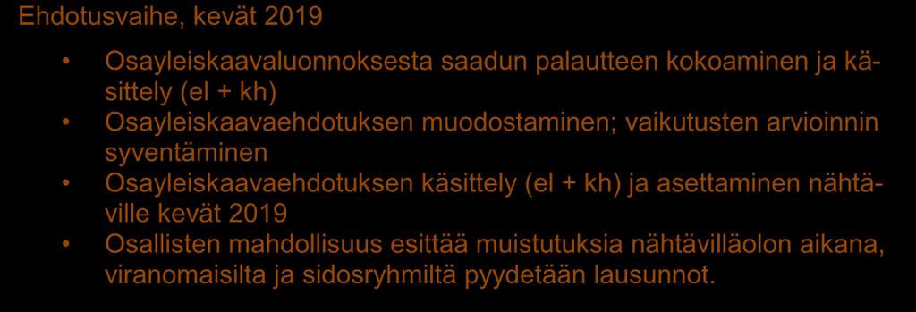 viranomaisilta ja sidosryhmiltä pyydetään lausunnot.
