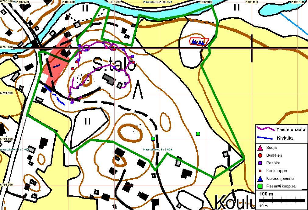 4 Kartat Yleiskartta Tutkimusalueen raja merkitty vihreällä viivalla.