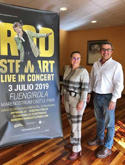 10 Perjantai 23.11.2018 Vapaa-aika Fuengirola.fi Raspikurkku Rod Stewart Fuengirolaan Ensi kesä näyttää melkoiselta tähtisateelta Fuengirolan Sohailin linnan kupeessa.