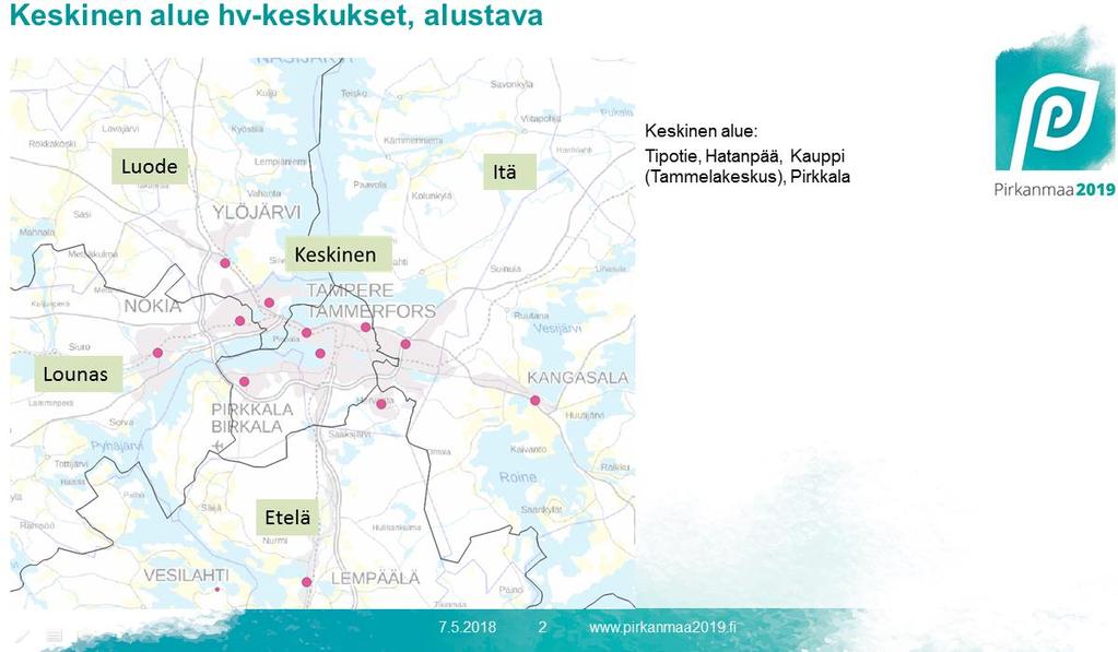 Pirkanmaan aluejako -