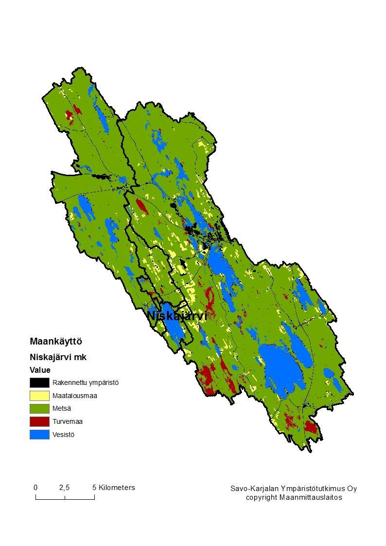 6 / 26 Valuma-alueet ovat metsävaltaisia (kuva 4).