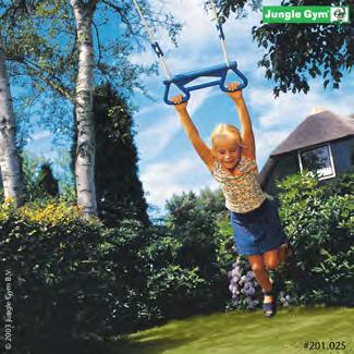 KEINUISTUIMET Art. no. DB nro. Väri Tyyppi Paketti 805-402 1819899 Sininen Keinu muovi 1 Jungle Gym "Monkey Bar" Toimitukseen sisältyy köysilukko, mutta ei köyttä eikä koukkuja.