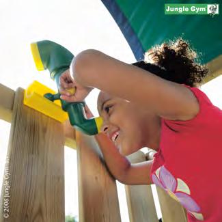 Estää lapsia tarttumasta leikkitelineiden muttereihin ja saamasta niistä naarmuja. Art. no. DB nro. Väri Paketti 805-290 5741944 Valkoinen 1 / 6 Jungle Gym -periskooppi Kokonaisuus, toimitukseen sis.