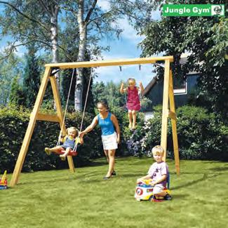 keinuja 1 Jungle Gym "Swing", KOKONAISUUS - FSC - sertifioitu keinutelineen kokoamiseen tarvittavat osat.