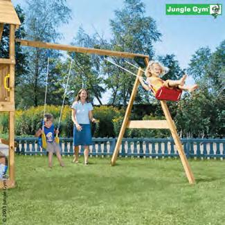 KEINUTELINEET Jungle Gym "Swing Module", KOKONAISUUS - FSC -sertifioitu keinutelineen kokoamiseen tarvittavat osat.