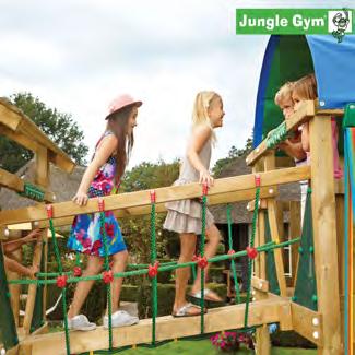 LEIKKITORNIKOKONAISUUDET Jungle Gym "Net Link", kokonaisuus leikkitornin kokoamiseen tarvittavat osat.