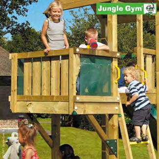 LEIKKITORNIKOKONAISUUDET Module Jungle Gym "Balcony" Balconytornin kokoamiseen tarvittavat osat.