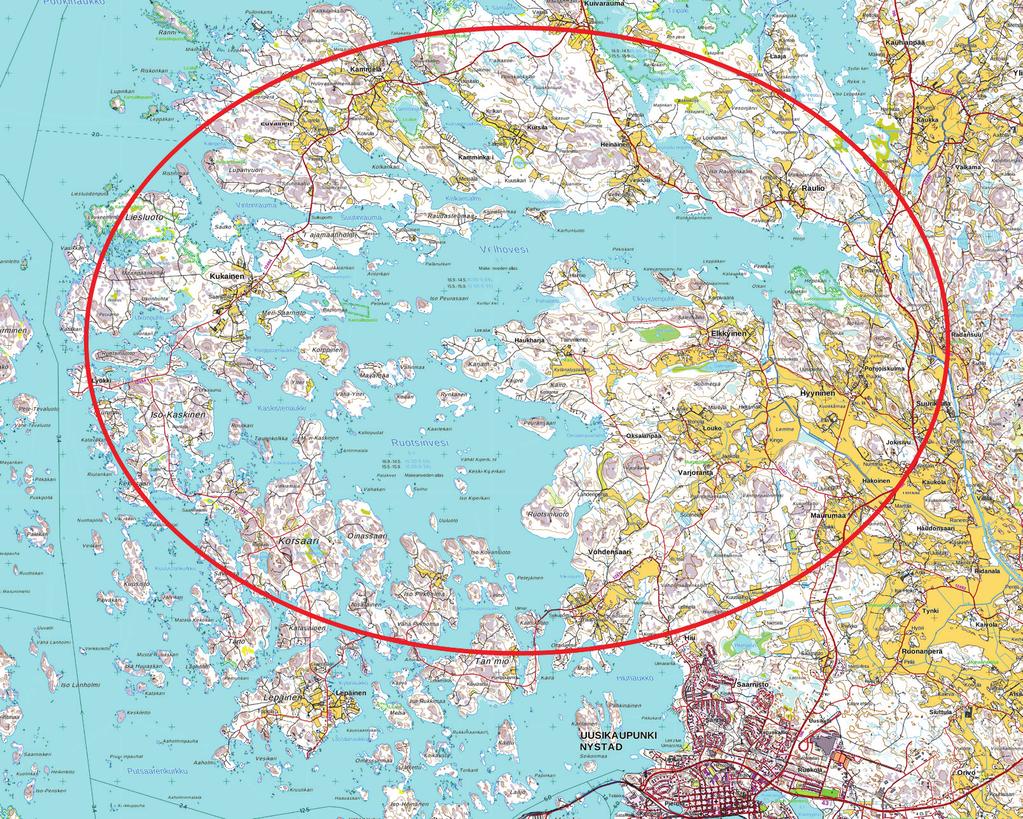pumppaa vuosittain n. 3,1 milj. m3 raakavettä niin talousveden valmistukseen (n. 30 %) kuin erilaisen teollisuuden tarpeisiin (n. 70 %) (Uudenkaupungin Vesi 2017).