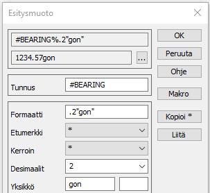 Kooditiedosto (Asetukset Koodit) - Lisätty kooditiedostossa määritellyille ominaisuuksille erillinen pidempi kuvaus.