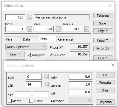 9. Piirtotieto Perinteisesti ja pääsääntöisesti 3D-Win piirtää kohteen symboliikan lajikoodin eli T3-kentän sekä käyttäjän määrittämän kooditiedoston (code.dat) piirtosääntöjen perusteella.