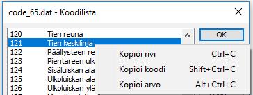 2. Muutokset 3D-Win -ohjelmiston versiossa 6.4 6.5 2.1 Yleistä Ohjelman asennus - Uudet kooditiedostot code_65.dat ja system_65.