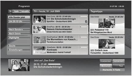 HbbTV applications use keys on the remote control to interact with the user. When an HbbTV application is launched, the control of some keys are owned by the application.