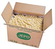perunoita saa erikoistilauksesta myös luomuna! Tiesitkö JEPO toimii kolmella paikkakunnalla. Jepualla Uudessakaarlepyyssä sijaitsee yhtiön pääkonttori ja tehdas, joka valmistaa kypsiä perunatuotteita.