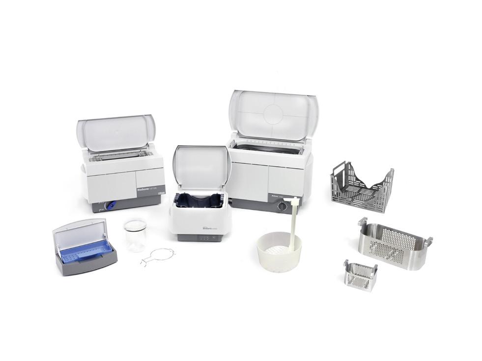 UC350 Poistoveden suodatin 3 kpl UC355 Poistoletku Kaikille laitteille sopivat lisävarusteet ST16 Soaking Tray -liotusallas UCB1 porateline UCB2 Kori pienille esineille UCB3 porateline + kori