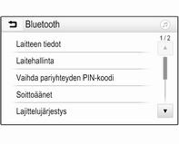 Bluetooth-yhteys Bluetooth on radiostandardi esimerkiksi matkapuhelimien, älypuhelimien, ipod-/iphone-mallien tai muiden laitteiden langatonta yhteyttä varten.