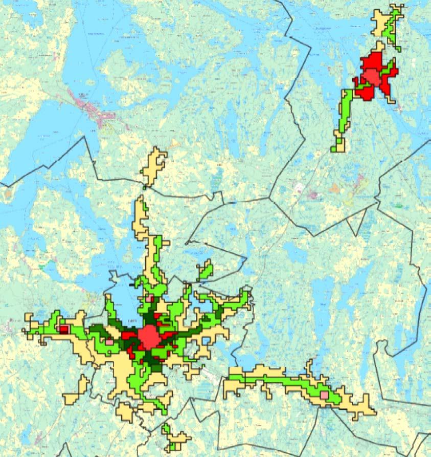 URBAN ZONE-HANKKEEN VYÖHYKKEET JA SIJAINNIN SUUNNITTELU Suomen ympäristökeskus on laatinut laajan valtakunnallisen analyysin kaupunkiseutujen yhdyskuntarakenteesta ja sen kehityksestä viimeisen 25