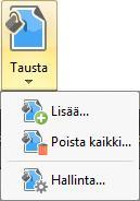 154 PDF-XChange ja Editor 7.0 4.11 Tausta Tausta sijoitetaan kaikkien sivulla olevien elementtien taakse.