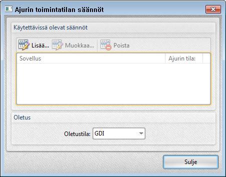 18 Ohjauspaneelin asetusikkuna Kun valitset sovellusohjelmissa tulostimeksi PDF-XChangen, pääset muokkaamaan luotavan PDF-tiedoston ominaisuuksia napsauttamalla Tulostimen ominaisuudet (Printer