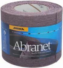 Mirka Abranet Abranet 115 x10m rulla, tarrakiinnitys Karkeus Tuote n:o Pakkaus 80 0585 242 108 1