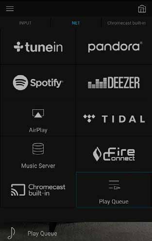 Jos Play Queue -listalla ei ole vielä kappaleita, näkyy vain Play Now. Lajittele ja poista 3.
